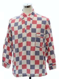 1950's Mens Flannel Pajama Shirt