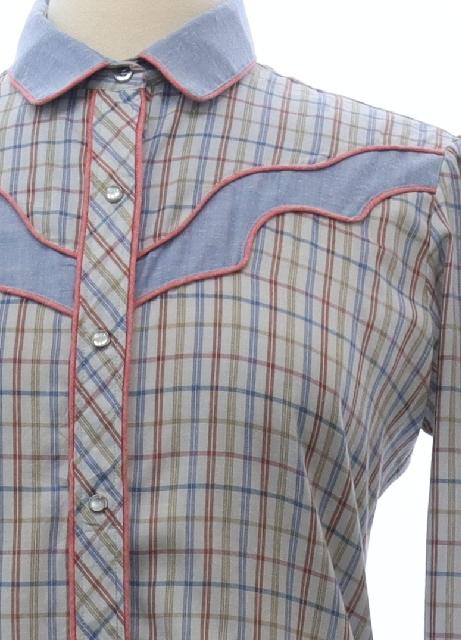 VINTAGE KENNY ROGERS WESTERN SHIRT BY KARMAN! PEARL cheapest SNAPS! YOKE! USA! MED