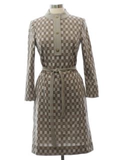 1960's Womens Mod Knit Dress