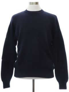 1990's Mens Dark Blue Nautica Cotton Sweater