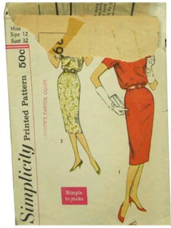 1950's Womens Dress Pattern
