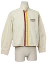 Sixties Vintage Jacket: 60s -Pacific Athletic Company- Mens cream 